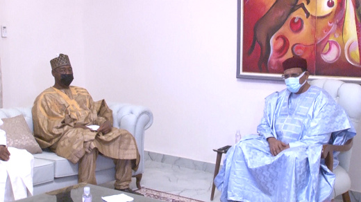 Borno state Governor Babagana Zulum during a visit to Niger for bilateral talks