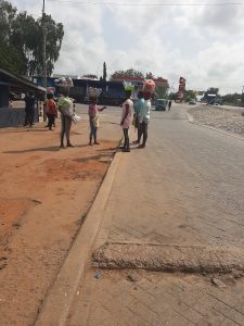 A long shot of Ghana Immigration and Ghana Customs Services outposts where travellers are extorted in Sogakokpe