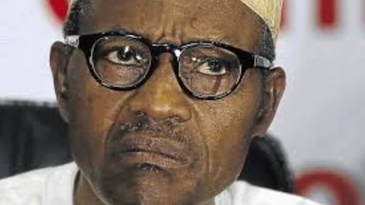 President Buhari during his sickness